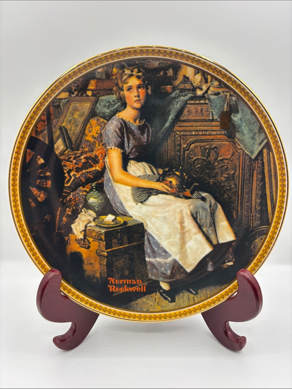 Norman Rockwell Dreaming in the Attic - Rediscovered Women Series - Knowles